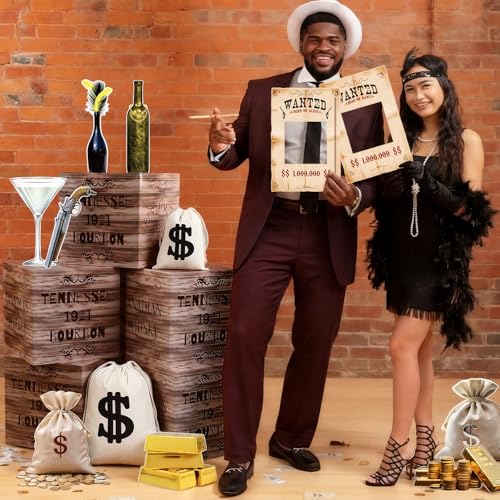 Halloween Speakeasy Trunk or Treat Decorations Set - 19 Pcs Haunted Party Props