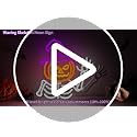 Waving Pumpkin Skeleton Neon Sign for Halloween Wall Decor USB Dimmable LED Light