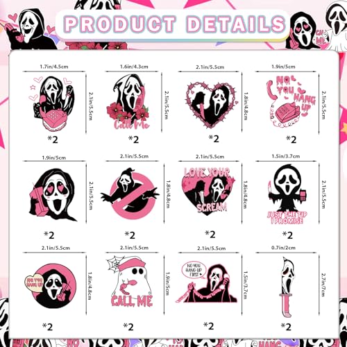 Pink Ghost Cupcake Toppers - Halloween Cake Decorations, Horror Party Supplies, 24 Pcs