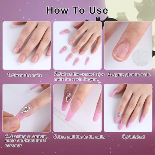 Halloween French Tip Press-On Nails Short Square Glitter Design - Variation 23