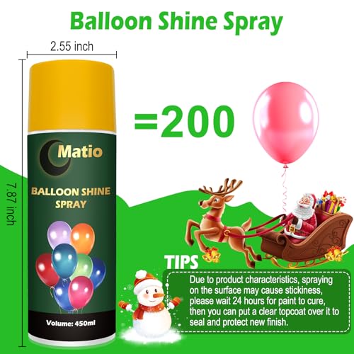 Balloon Shine Spray - Long-Lasting Gloss for Latex Balloons 16oz