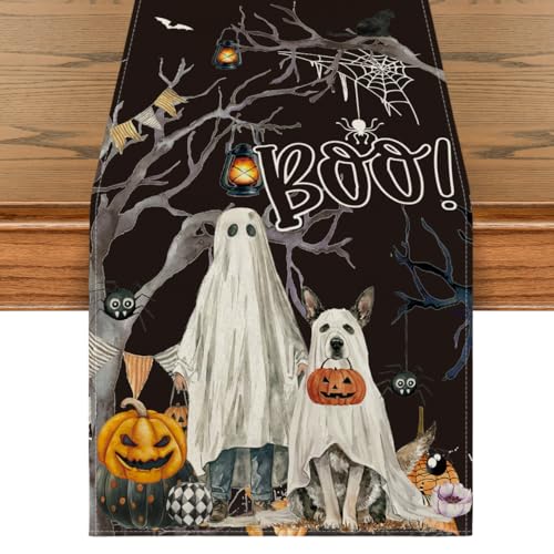 Artoid Mode Halloween 13x72 Inch Table Runner Black Home Party Decor