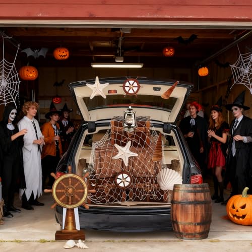 Pirate Party Decorations Kit for Trunk or Treat Halloween Car Decor - 17 Pcs