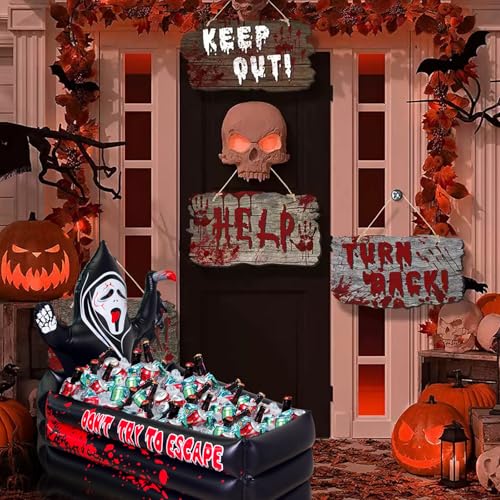 40 Inch Inflatable Halloween Cooler with Large Capacity for Drinks & Snacks