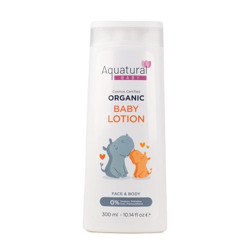 Regine Switzerland Organic Baby Lotion - Gentle Moisturizer for Newborns & Toddlers, 10.14 fl oz