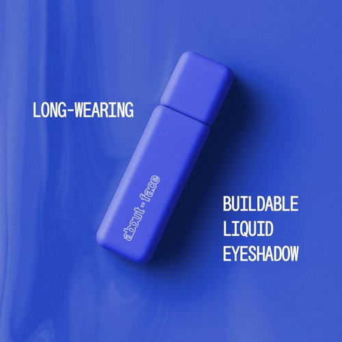 About-Face Matte Fluid Eye Paint - High-Pigment Liquid Eyeshadow, Long-Lasting, Vegan & Cruelty-Free | No Queens Blues (Primary Blue)