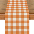 Fall Linen Burlap Table Runner for Thanksgiving and Autumn Decor 13x72 Inches