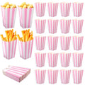 Pink Popcorn Boxes Set of 24 - Mini Party Popcorn Buckets for Birthday & Movie Night