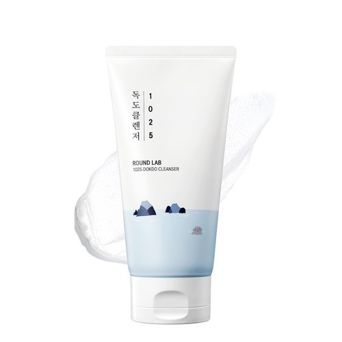 ROUND LAB 1025 Dokdo Cleanser - Low pH Facial Cleanser for Sensitive Skin | 5.07 Fl Oz Hydrating Wash