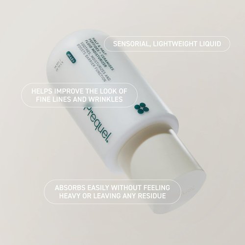 Prequel Skin Half and Half Fluid Moisturizer - Lightweight Ceramide Peptide Lotion for All Skin Types