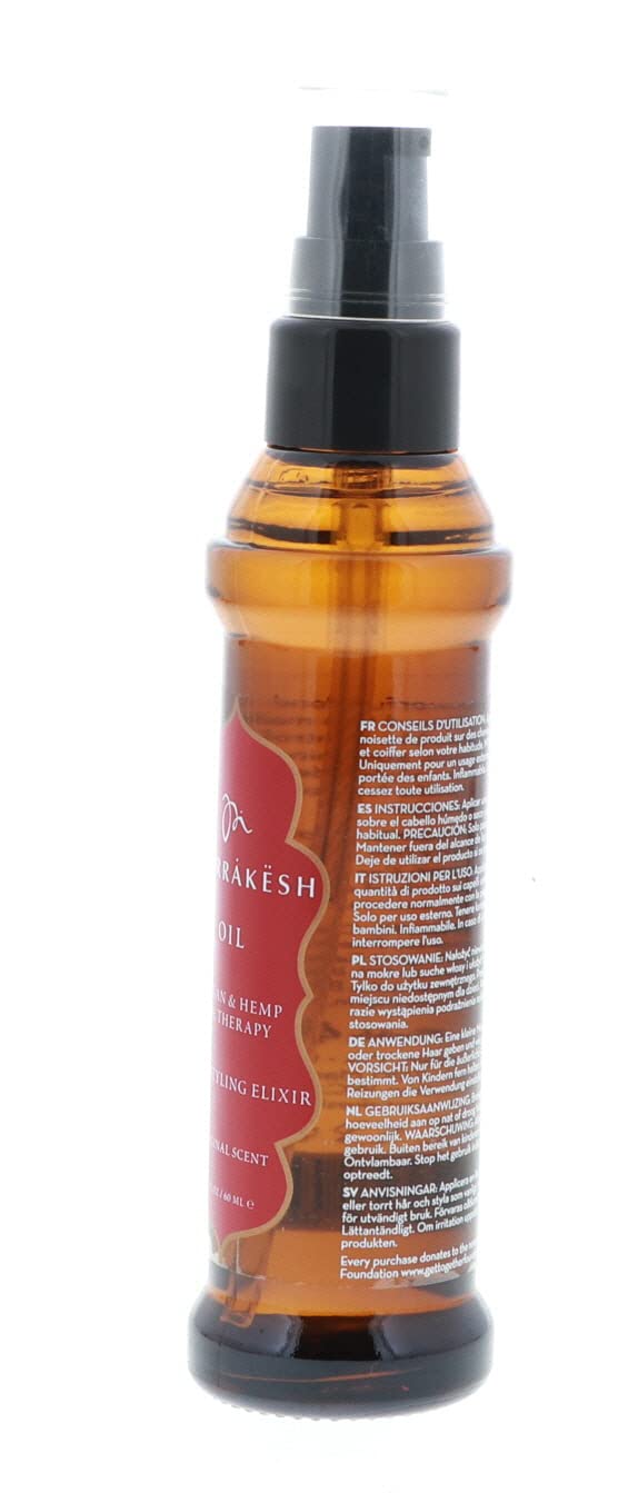 Ula-Style Marrakesh Oil Hair Styling Elixir - Nourishing Formula for Smooth, Shiny Hair | 2 Oz