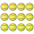 Softball Party Decorations - 12 Fastpitch Cutouts for Sports Themed Events
