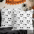 Halloween Pillow Covers 18x18 Inch Set of 2 - White Nightmare Be Christmas Decor