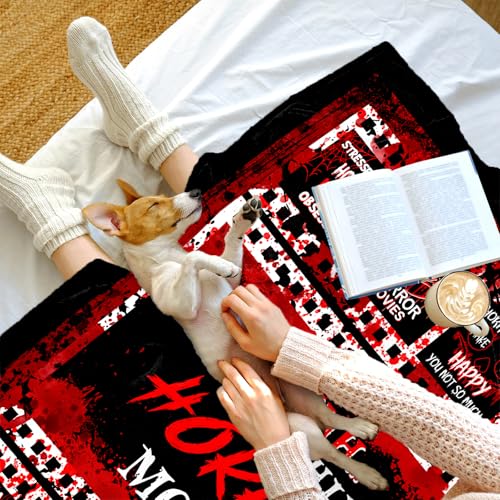 Horror Movie Blanket 50x60 Inches - Spooky Decor & Gift for Horror Fans