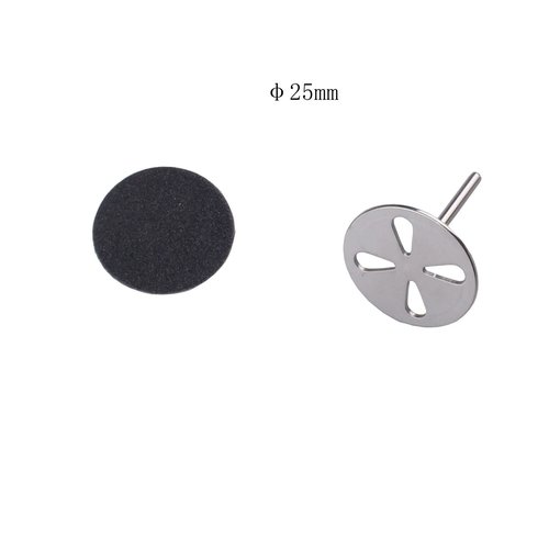 MZCMSL 100pcs Sandpaper Disc and 1pcs Metal Bit, 3/32 Shank Pedicure Sanding Disc Bit for Dead Skin Callus Electric Foot File #150 Grit(Medium)
