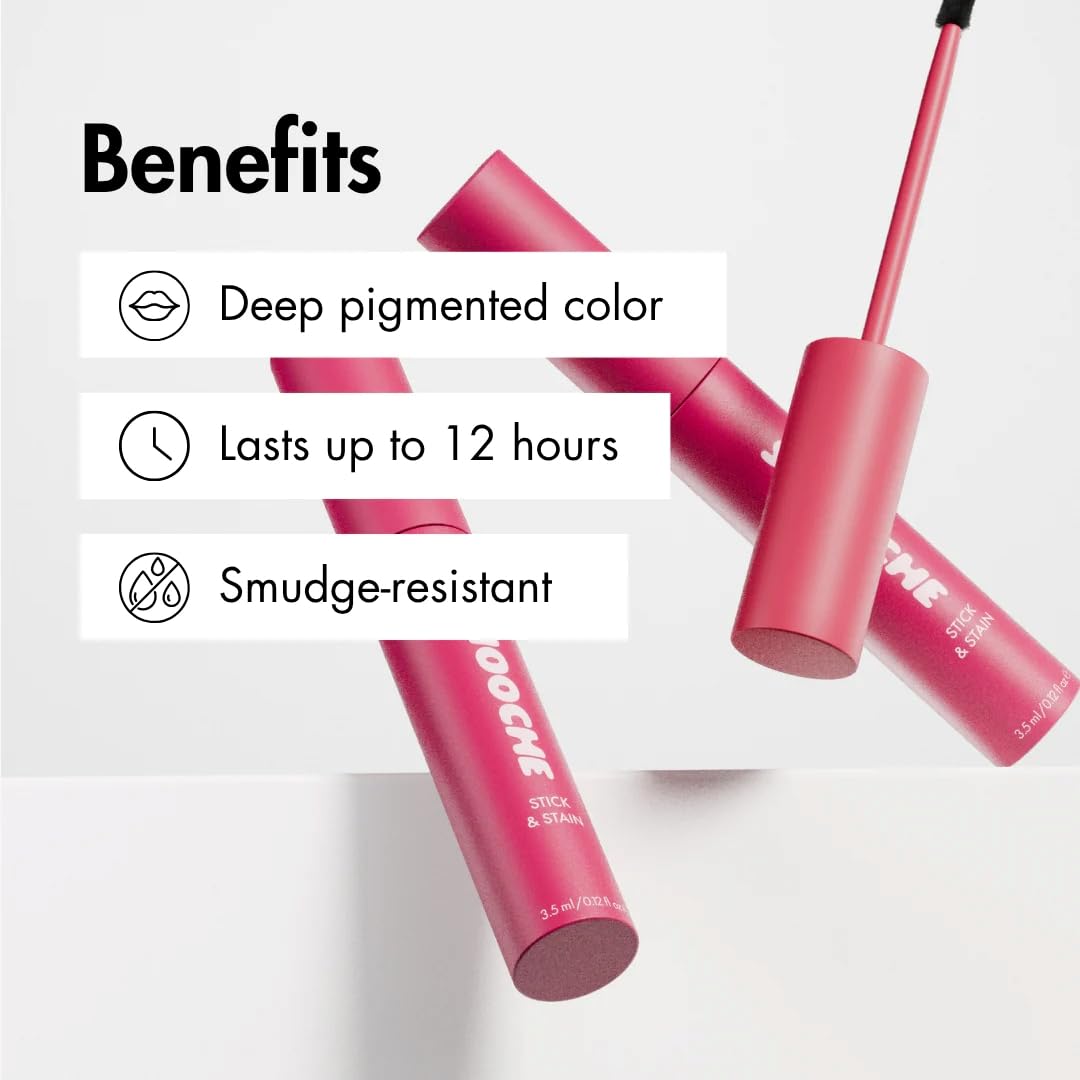 Smooche Lip Stain - Watermelon Sugar - Long-Lasting Color & Hydration