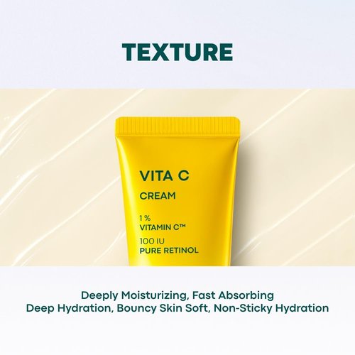 BONCEPT Vita C Cream – Hydrating & Firming Korean Vitamin C Moisturizer, Radiant-Looking Skin & Healthy Glow, 1.69 fl. oz. 50ml