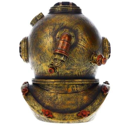Steampunk Skull with Diving Helmet Resin Decor - Halloween & Day of the Dead