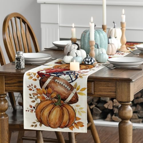 Artoid Mode 13 x 108 Inch Fall Table Runner Beige Home Decor