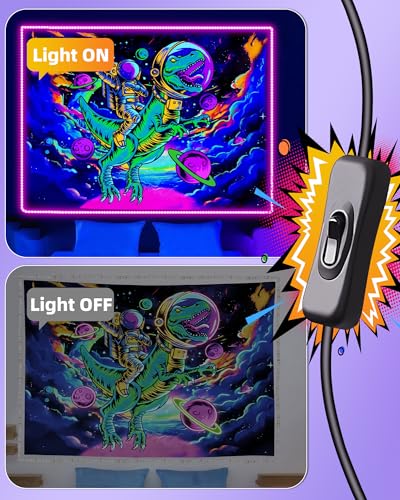 IP65 Waterproof Black Light Strip 40FT UV LED for Glow Parties Halloween Outdoor Indoor