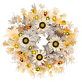 Fall Wreath with Lights 26 Inch Autumn Decor for Front Door & Home