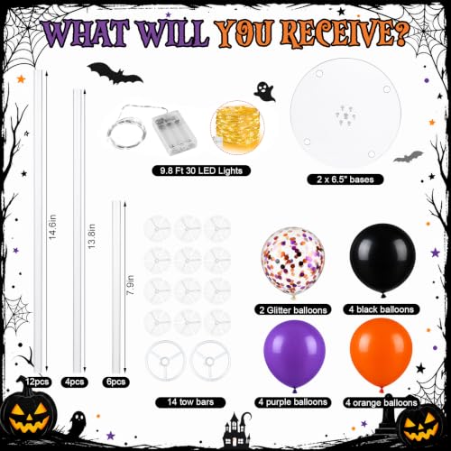 Halloween Boo Charcuterie Letter Board Set - Orange Purple Black Variation