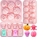 Halloween Silicone Mold Set for Baking Candy and Soap - 3 Pack