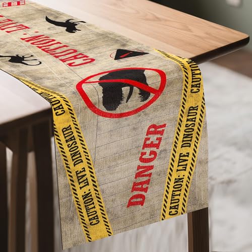 Dinosaur Party Table Runner - Prehistoric Birthday Decorations, 12x72 Inches - Variation of THIS listing