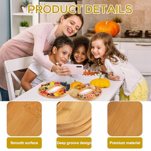 Halloween Charcuterie Boards Set of 3 - Wooden Snack Trays for Party Food