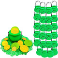 24-Pack Green Candy Cauldron Kettles Party Supplies for St. Patrick's Halloween