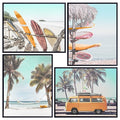 Yellowbird Art & Design Coastal Wall Art 11x14 Ocean & Beach Decor - Tropical Nautical Print - Summer Beach Theme Wall Hanging - Palm Tree & Sea Scene