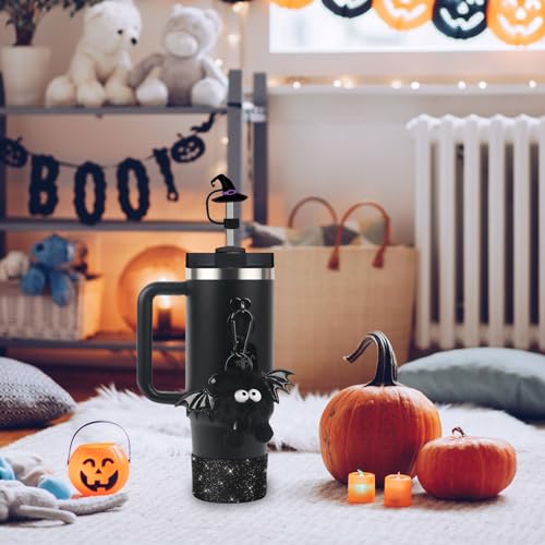 Halloween Accessories Set for Stanley Cup 30/40oz - Devil Design, Black, 5 Pcs