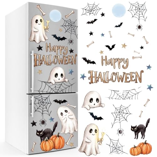 Halloween Refrigerator Magnets Set - 43 Cute Ghost & Spooky Decor Pieces
