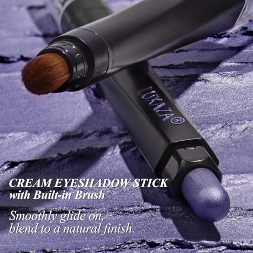 Purple Eyeshadow Stick Set 6PCS - Blueberry Variation - Metallic Matte & Shimmer Primer Pencil