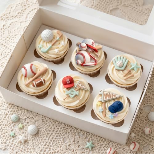 Golf and Baseball Silicone Mold Set - 4 Piece Sports Theme Cake Decorating Molds - Style E