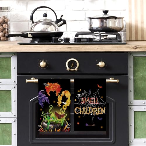 Halloween Kitchen Towels 2 Pack 18x26 Inches Festive Home Decor