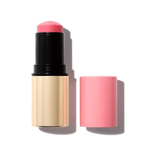 MAKE Beauty Cream Stroke Blush Stick - Vibrant Pinky Coral Cheek Color with Soft Matte Finish