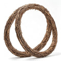 20 Inch Natural Grapevine Wreaths - 2 Pieces Rustic Holiday Decor - DIY Wreath Craft