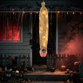Halloween Decorations Outdoor Animated Hanging Cocoon Corpse - 35 Inch with Sound & Lights - Variation of Hanging Mummy 30"