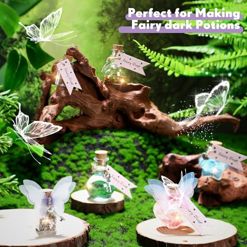 Fairy Magic Potion Kit with 24 Bottles for DIY Fairy Decorations and Party Crafts