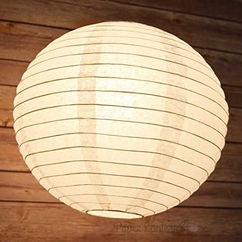 6 Inch White Paper Lanterns - 12-Pack Decorative Round Party Hanging Lights