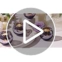 Purple Votive Candle Holder Set of 12 - Mercury Glass Tea Light Holders