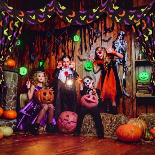 Halloween Bat Ceiling Banner - 12 Ft Party Decorations for Halloween