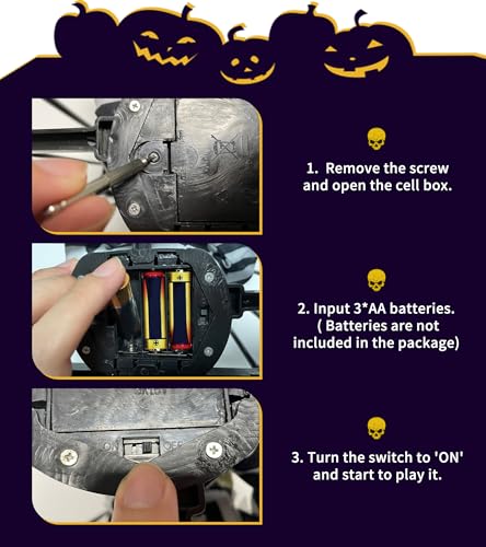 Animated Halloween Skull Prisoner with Infrared Sensor - Spooky Haunted House Decor