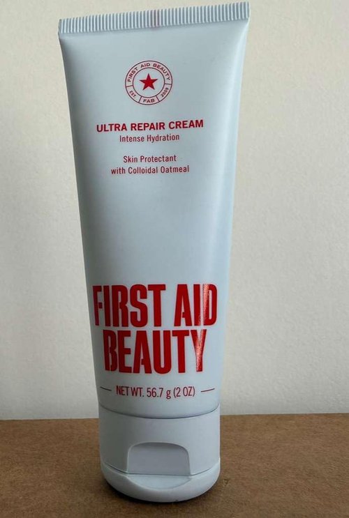 First Aid Beauty - Ultra Repair Cream - Hydrating Face & Body Moisturizer - Whipped Colloidal Oatmeal Clinically Proven to Strengthen Skin Barrier in 7 Days - Helps Relieve Eczema, 2 oz Travel Size