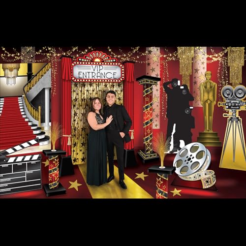 Life Size Paparazzi Stand-Up with Easel - Hollywood Photo Booth Prop for Events