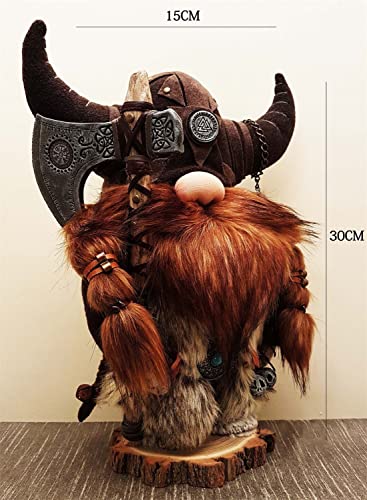 Viking Warrior Gnome Doll - Scandinavian Halloween Farmhouse Decor - Variation A