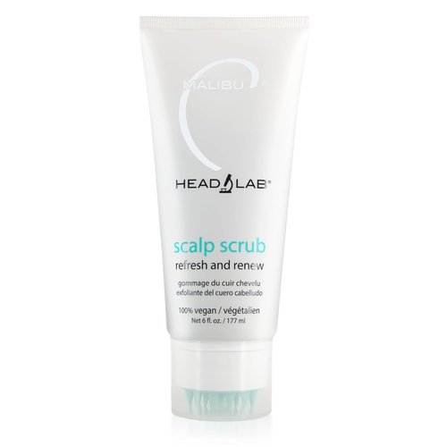 Malibu C Head Lab Scalp Scrub - Gentle Exfoliator with Activated Charcoal & Jojoba Esters - Vegan Hair Care (6 oz)