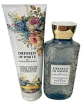 Bath & Body Works Ultimate Hydration Body Cream & Gel Wash Set - Dressed in White, 2 Pieces