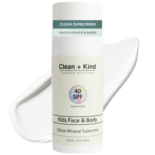 Kids Mineral Sunscreen SPF 40 - Non-Nano Zinc Oxide Protection | Lightweight, No White Cast, Gentle for Sensitive Skin